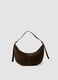 Brown genuine leather shoulder bag_0
