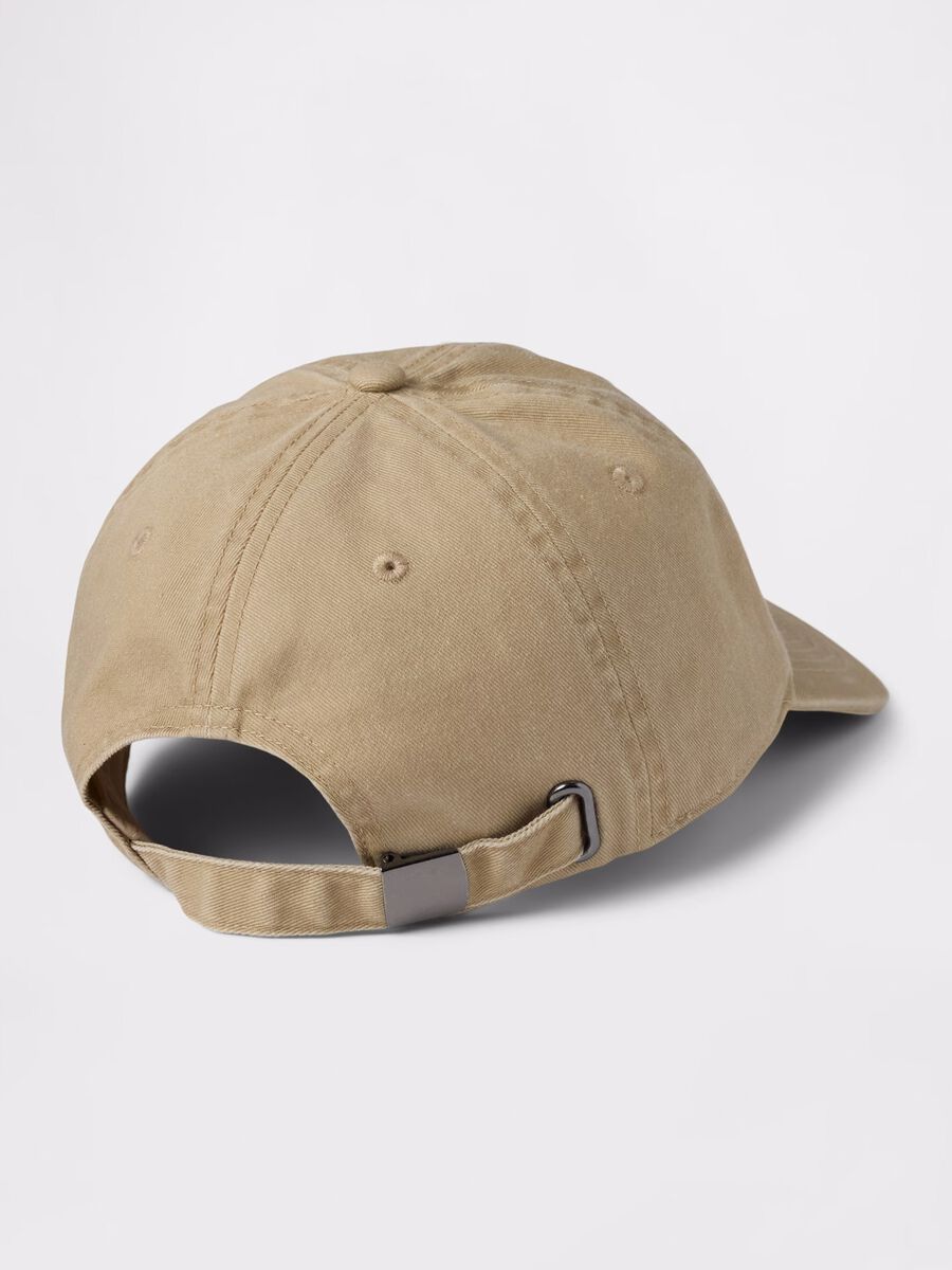 Baseball cap in beige cotton_1