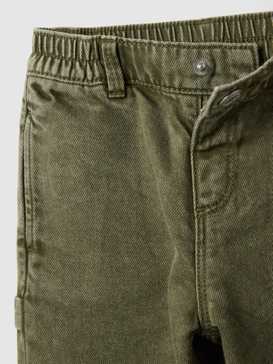 Children's Military Green Cotton Trousers_2