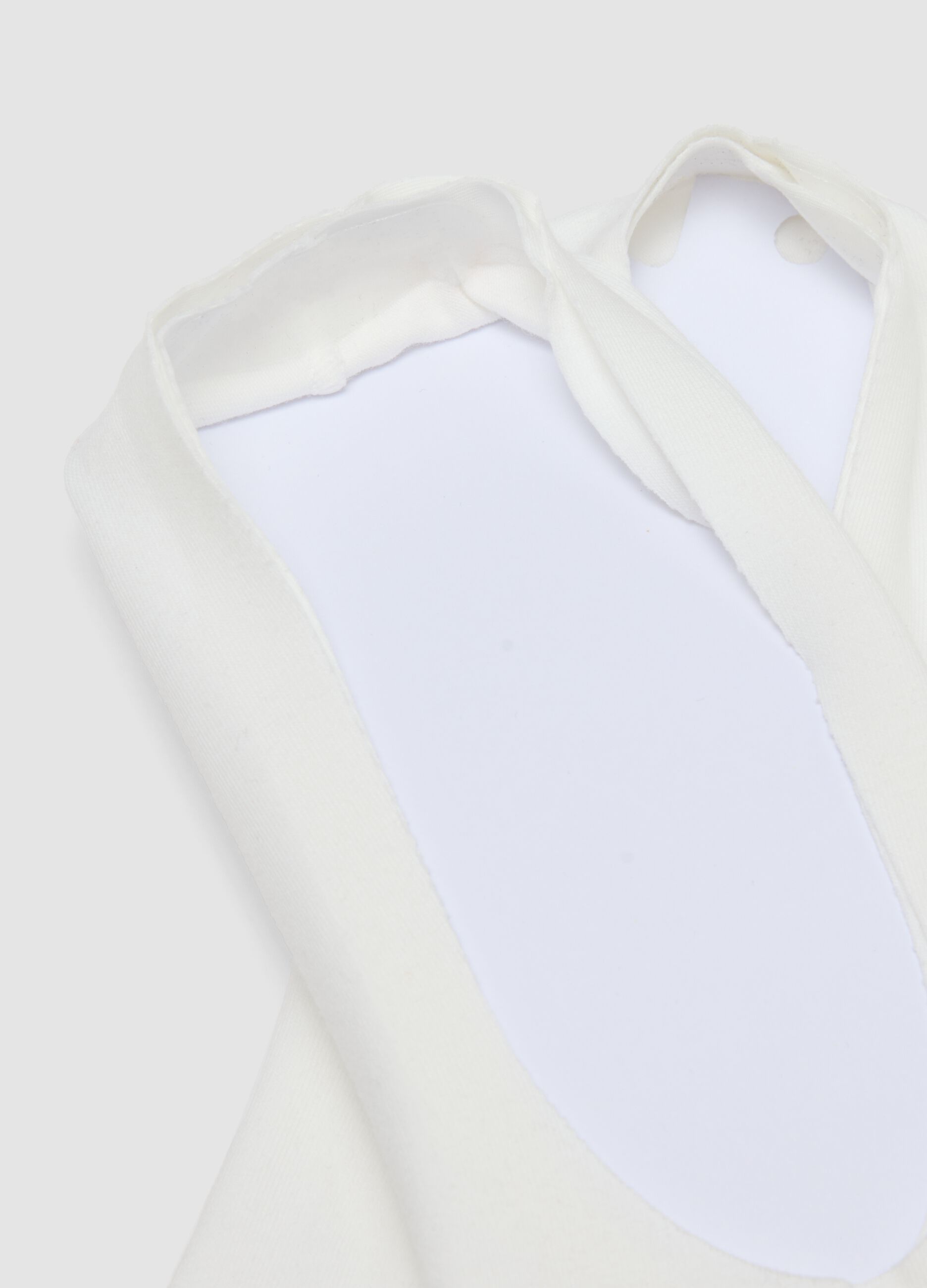 Two-pack white invisible cotton blend socks