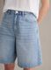 Light blue pure cotton denim shorts_3