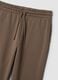Brown cotton-blend jogger trousers, regular fit_2