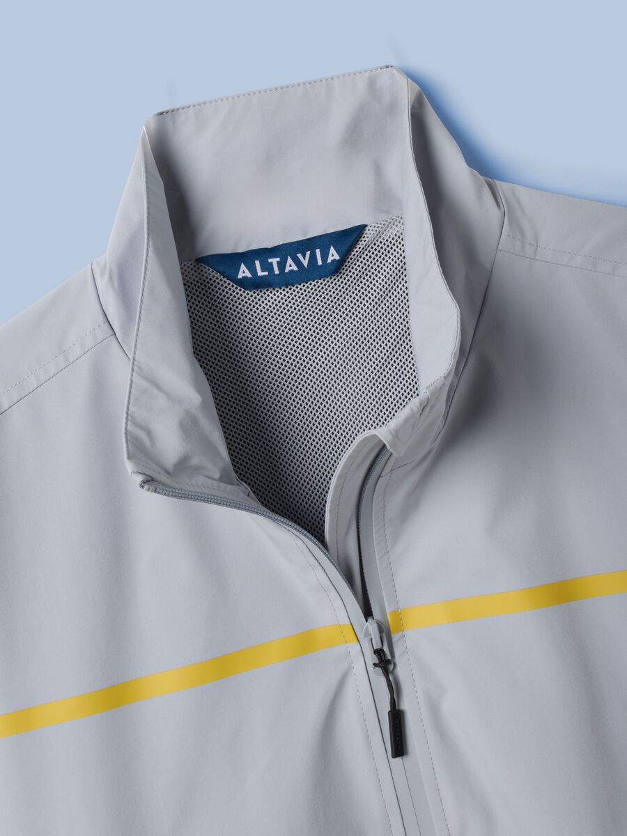 Giubbotto antivento grigio con zip ALTAVIA SAILING_6