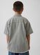 Short-sleeved stretch cotton shirt_1