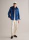 Blue denim pure cotton shirt regular fit with pockets_1