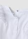 Completo bianco in cotone elasticizzato con top e shorts per bimba regular fit_2