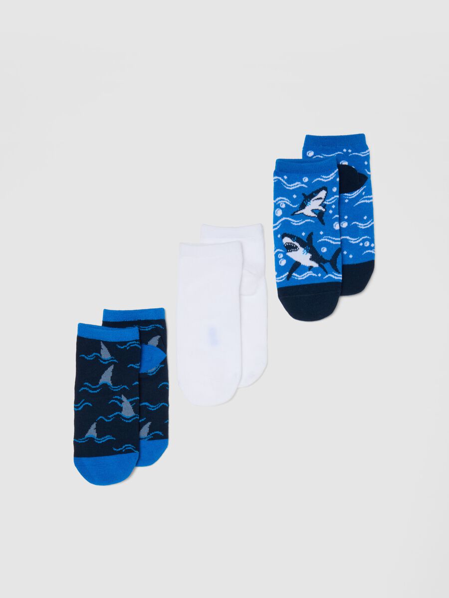 Tripack of Multicolour Short Cotton Socks for Children_0