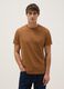 Brown Pure Cotton Regular Fit T-Shirt_0
