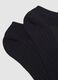 Triple pack of blue ankle sports socks in a cotton blend regular fit_1