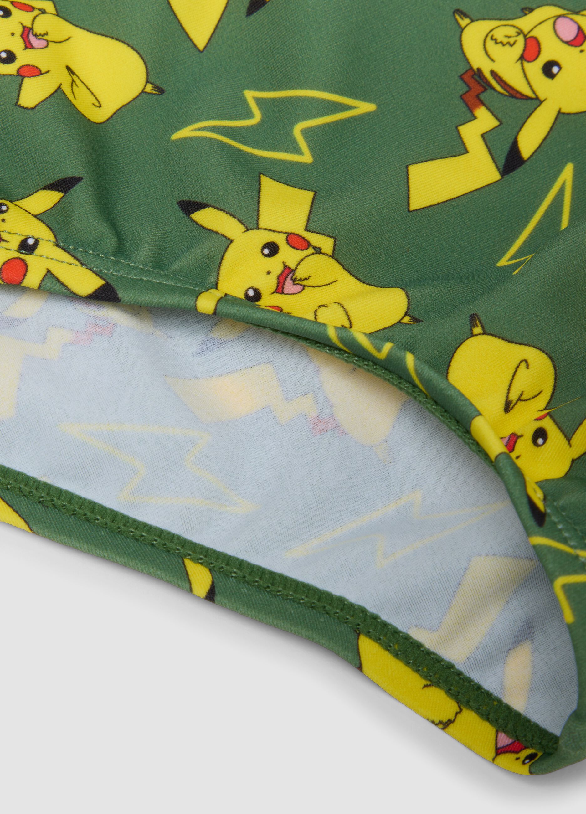 Green boys&rsquo; stretch swim briefs
