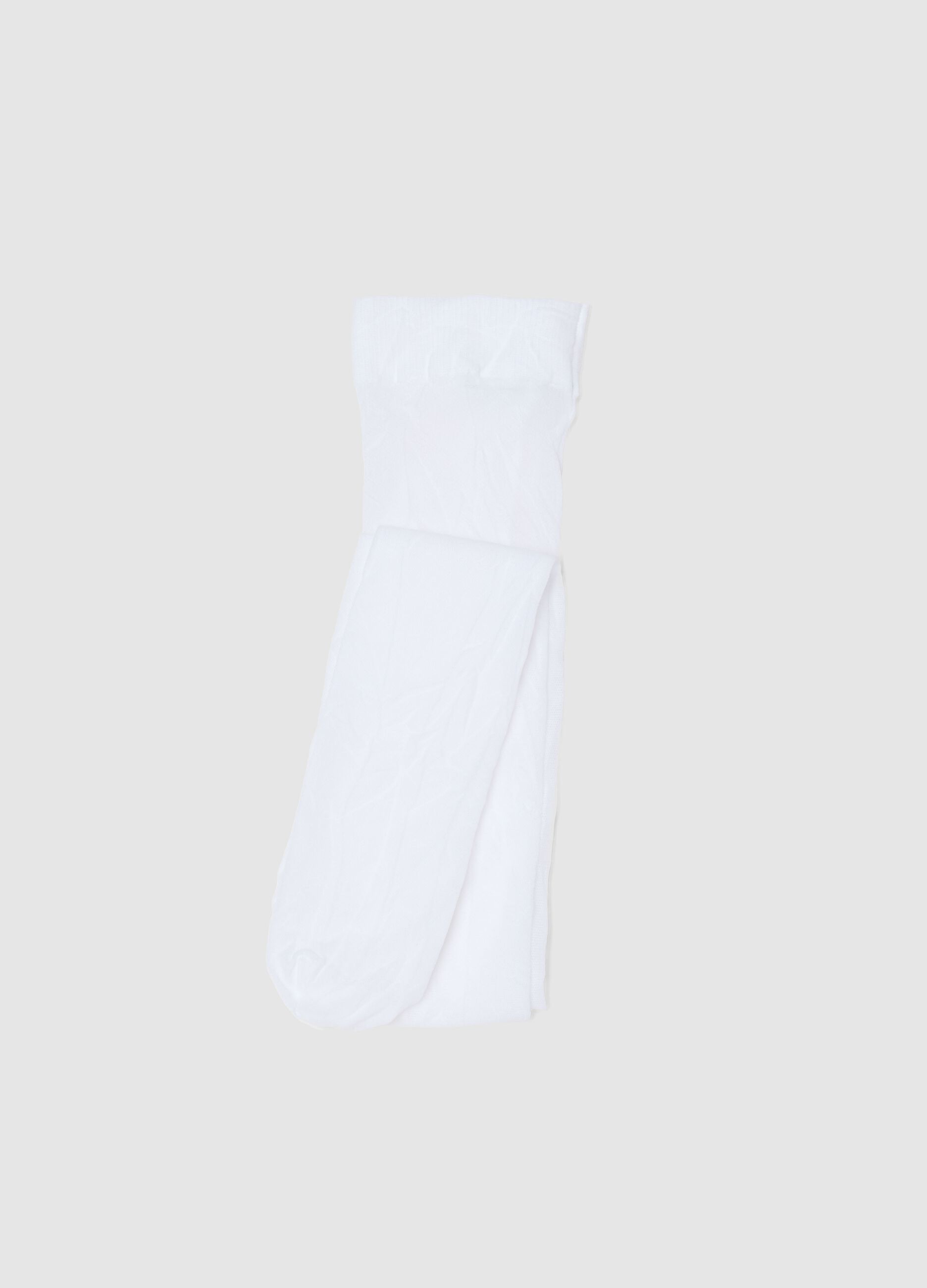 Girl's White Tights