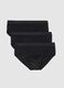 Pack of three black stretch cotton briefs regular fit_4