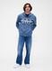 Blue hoodie with full zip closure_1