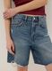 Pure Cotton Blue Denim Shorts with Straight Fit_3