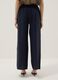 Blue pure linen palazzo trousers_2