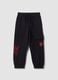 Boys&rsquo; black cotton-blend Spider-Man graphic jogger trousers_0
