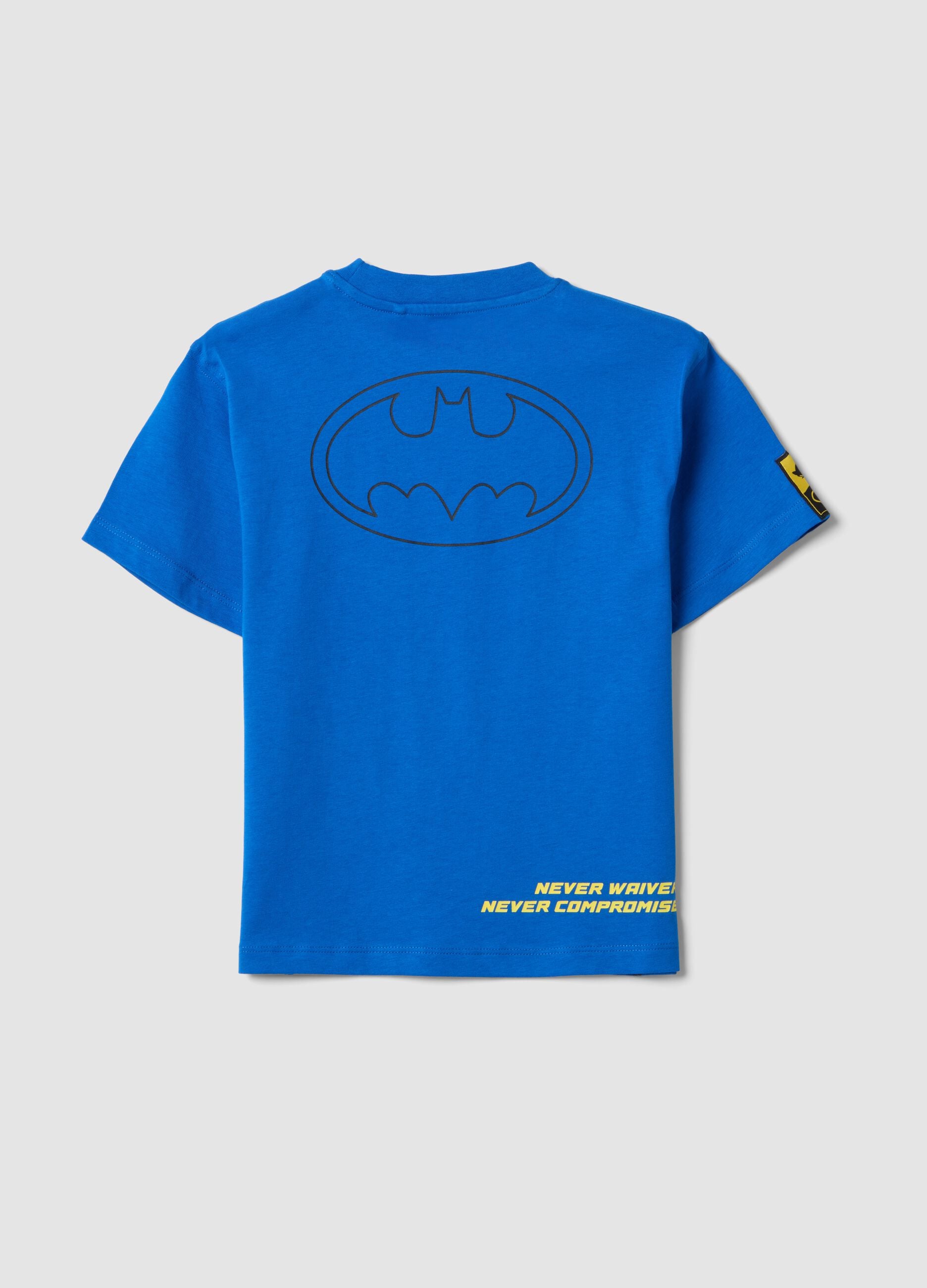 Children's oversized blue pure cotton t-shirt with Sonic print