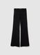 Black denim jeans with bootcut fit_4