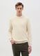 Cotton pullover with micro weave_0