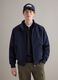 Regular fit blue jacket with zip_0