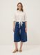 Blue regular fit viscose blend jogger trousers_0