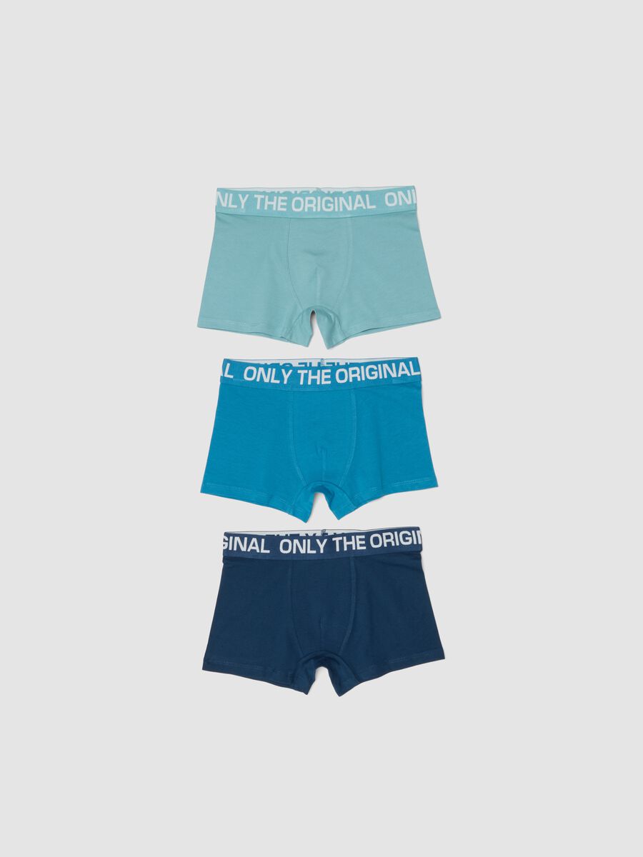 Boys&rsquo; multicolour stretch cotton boxer 3-pack_0