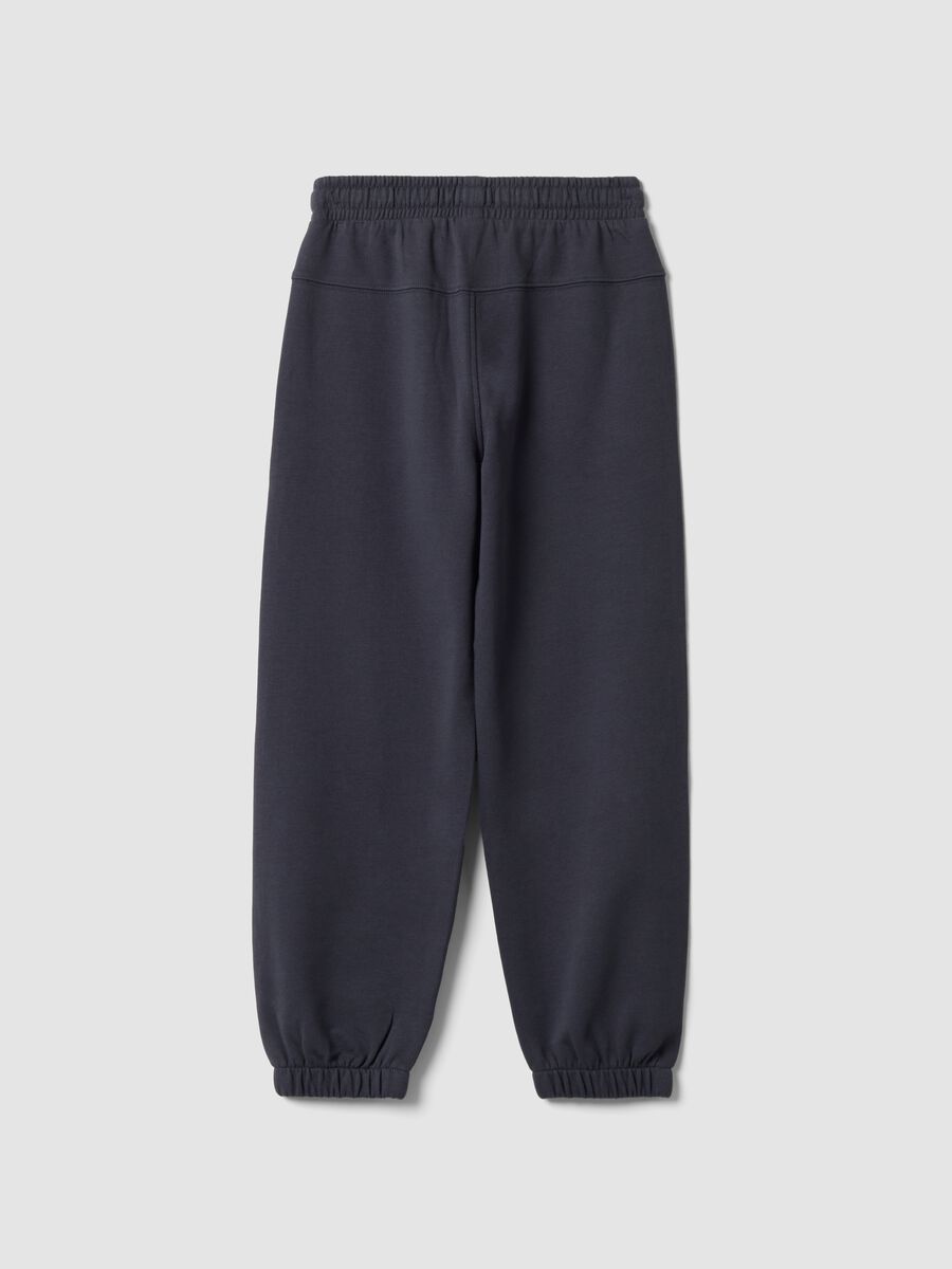 Grey pure cotton joggers_1