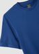 Short sleeve blue pure cotton regular fit t-shirt_5