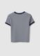 Blue striped stretch T-shirt for girls_4