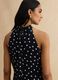 Sleeveless Multicolour Polka Dot Regular Fit Dress_3