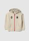 Boys' beige cotton blend sweatshirt with Spider-Man print_0