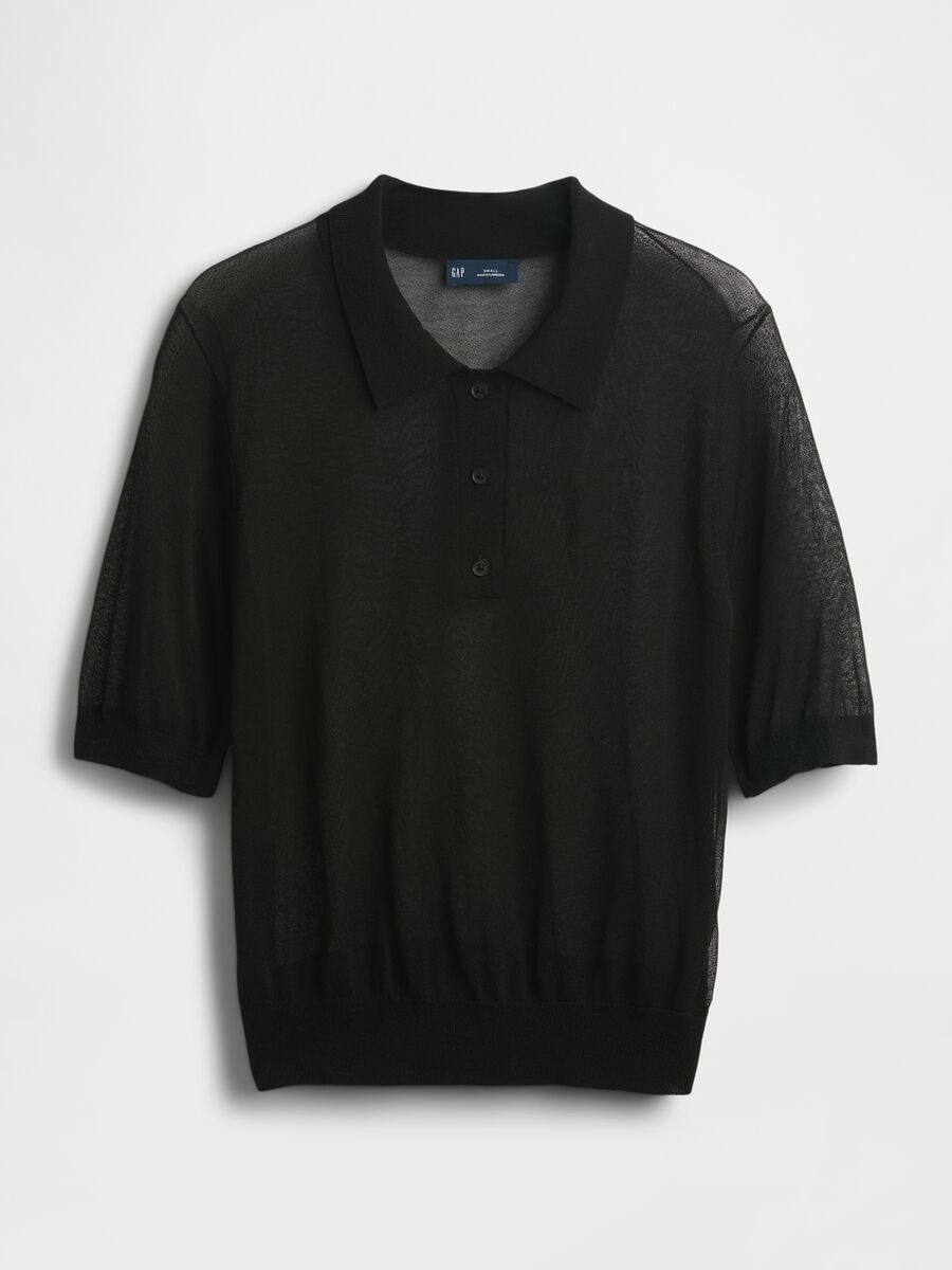 Black Polo in Acrylic Blend_3