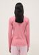 Pure cotton pink pyjama top with serafino neckline, regular fit_2