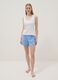 White pure cotton regular fit T-shirt with henley neck_1