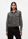 Cropped western shirt in denim_0