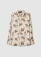 Camicia satinata a maniche lunghe multicolor regular fit con fiori_4