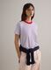 Green and white T-shirt in pure cotton regular fit_0