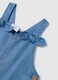 100% Lyocell denim baby girls&rsquo; pinafore with  regular fit and frills _2
