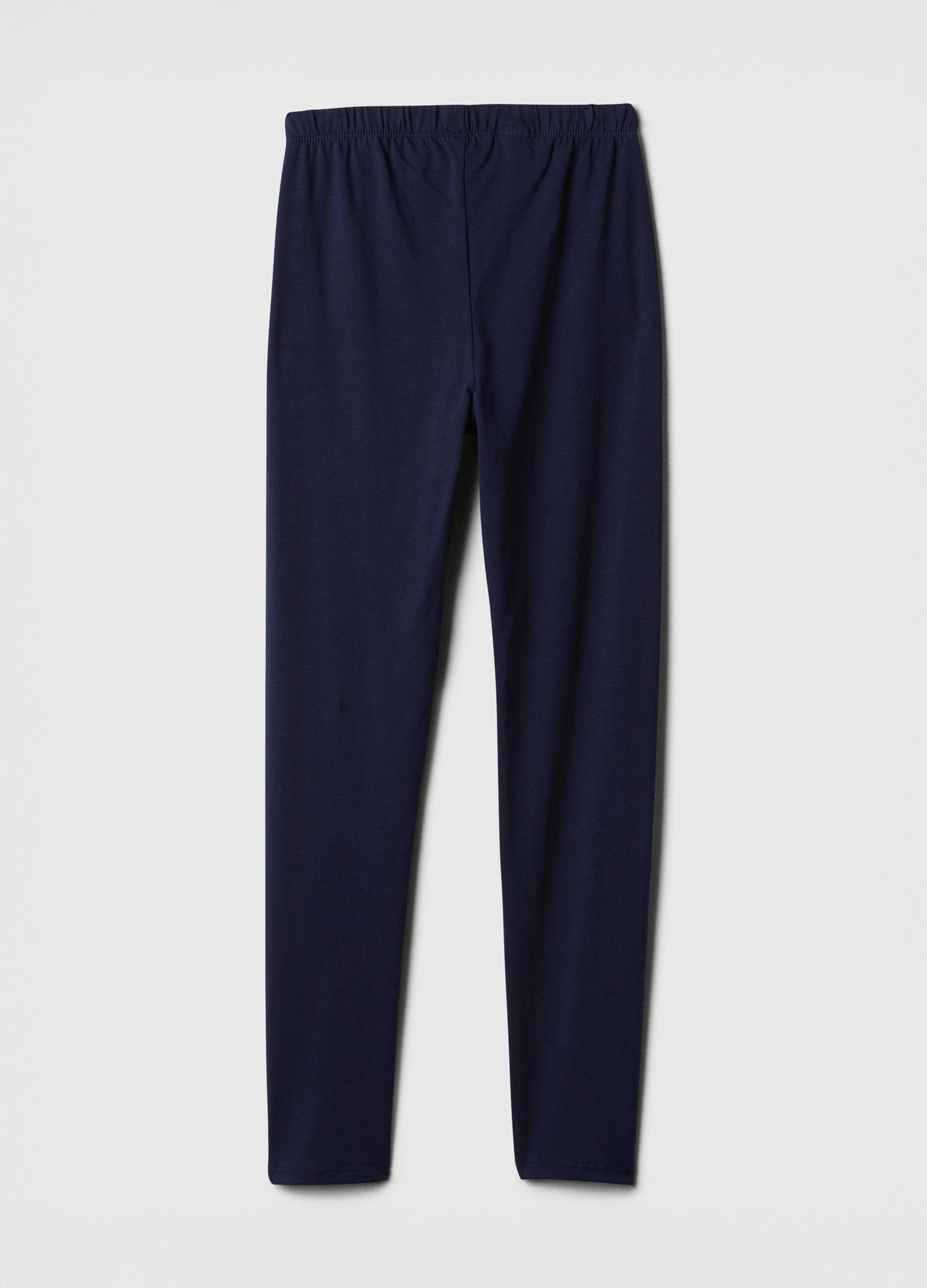 Girls' Stretchy Blue Leggings