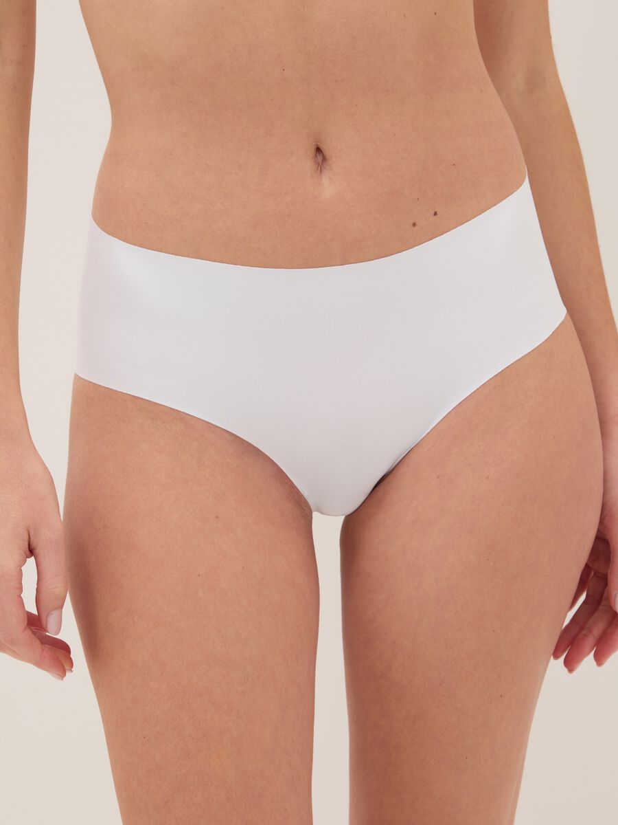 White High-Waisted Stretch Lace Briefs_1