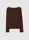 Brown pure cotton regular fit t-shirt_4
