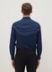 Blue Slim Fit Shirt with Classic Collar_2