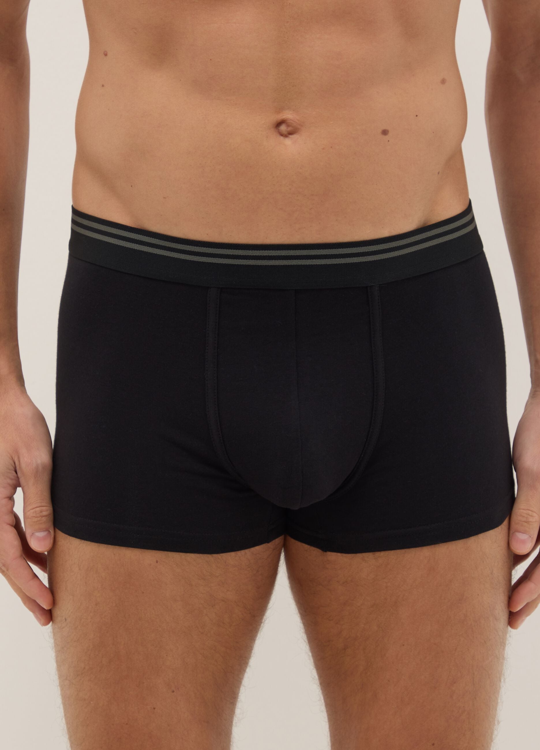 Tripack of multicoloured stretch cotton regular fit boxers
