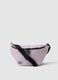 Purple bum bag with zip and adjustable belt_0