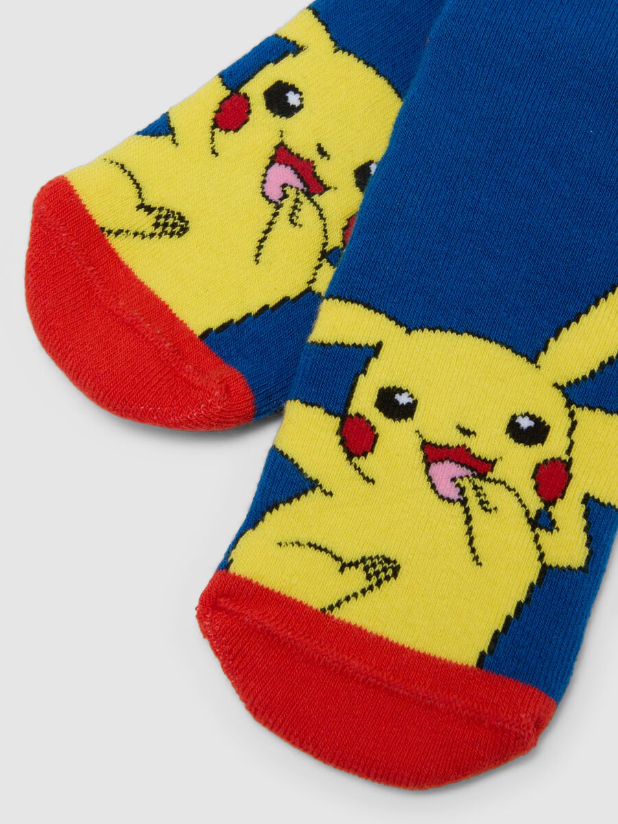 Multicoloured elasticated cotton socks twin pack for children with Pok&eacute;mon_1