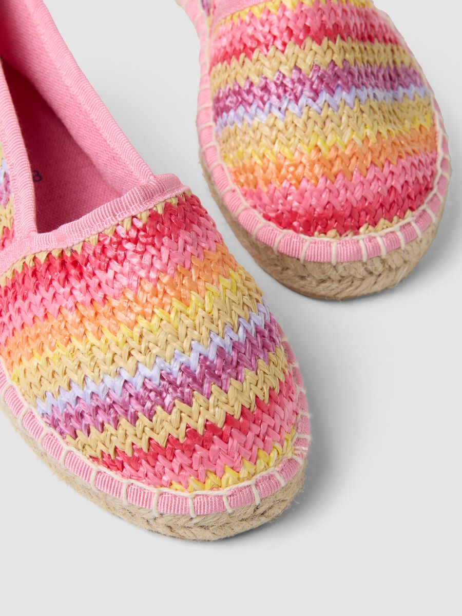 Girls&rsquo; multicolour woven espadrilles_2