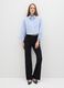 Multicoloured stripe shirt in pure cotton regular fit with rhinestones_1