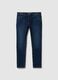 Blue Super Skinny Cotton Blend Jeans_4