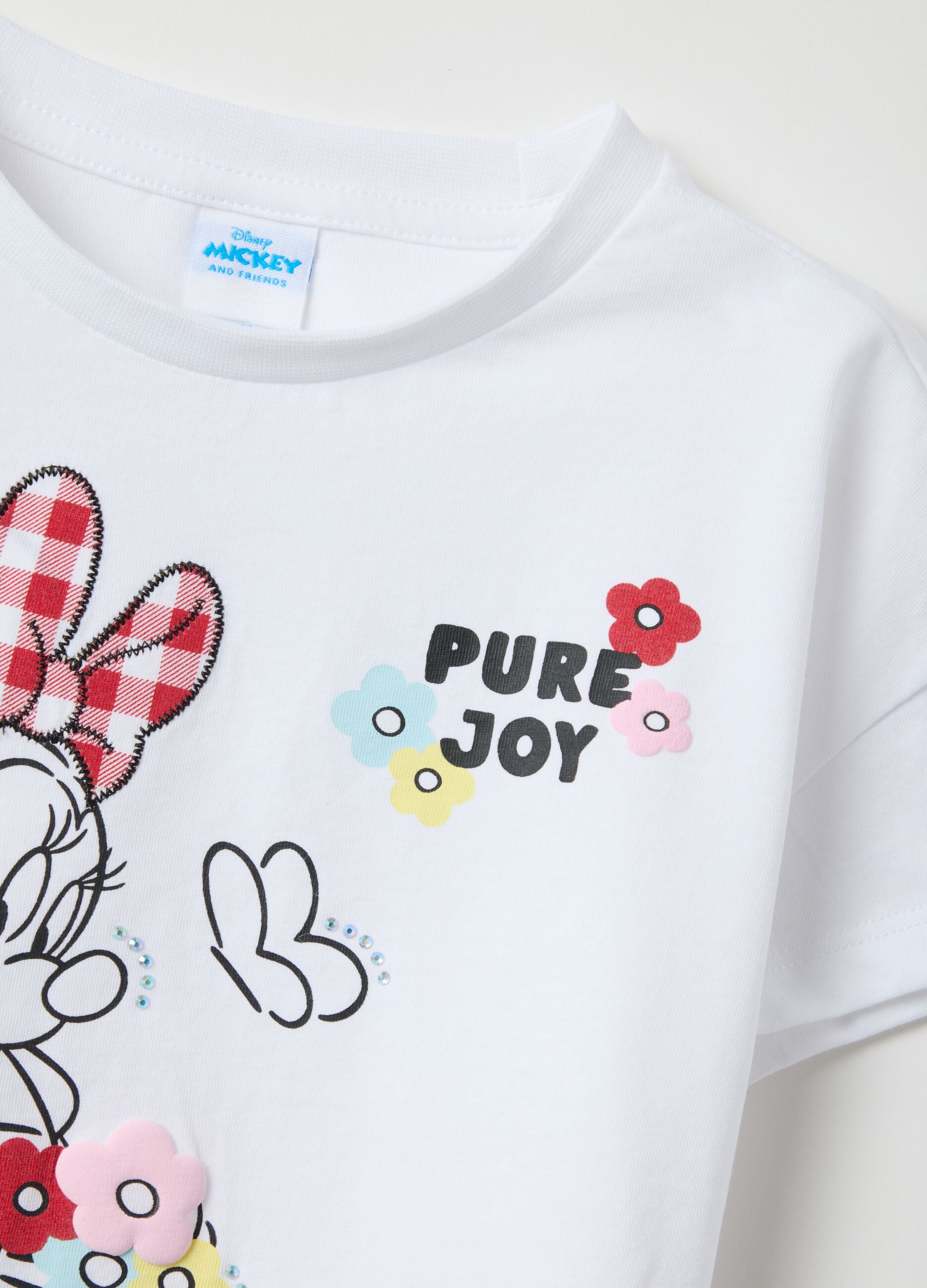 Multi-colour pure cotton regular fit girl's set with Minnie
