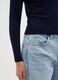 Blue Sweater with Fitted Fit_3